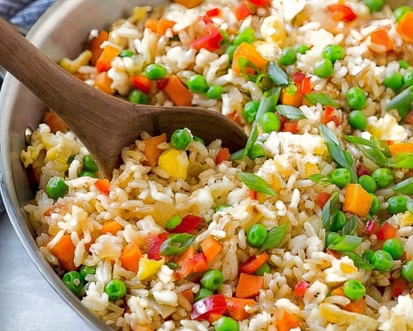 Veggie Fried Rice - Com Chien Chay.