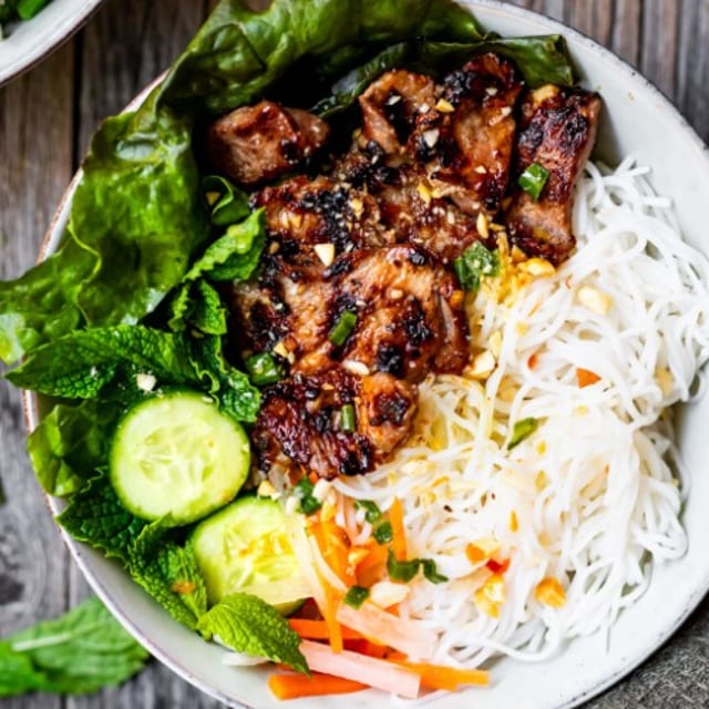 Vermicelli with Grilled Pork - Bun Thit Nuong.