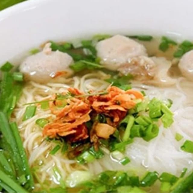 Fish Balls with Rice Noodle - Hu Tieu Ca Vien.