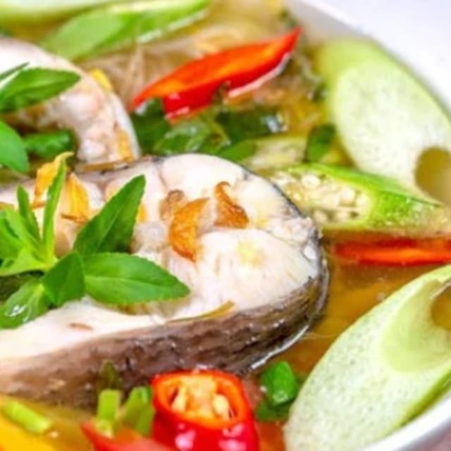 Tom Yum Catfish Soup - Canh Chua Ca Bong Lau.
