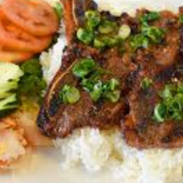 Korean BBQ Beef Ribs with Rice - Com Suon Bo Dai Han.